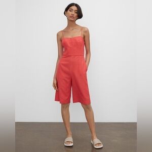 Club Monaco Bustier Romper in Tomato Sz 12